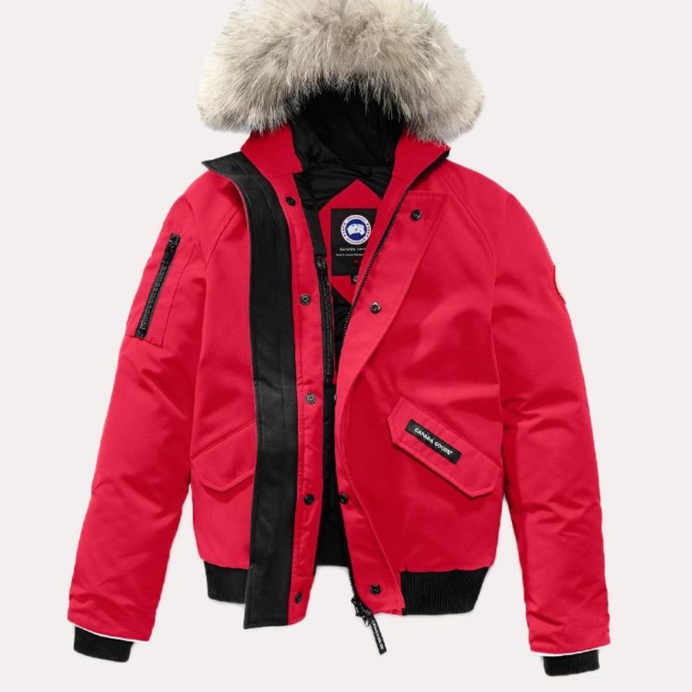 Youth L Canada Goose Rundle Bomber Jacket in red